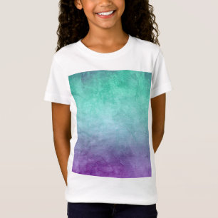 Grunge Colors - Teal & Purple T-Shirt