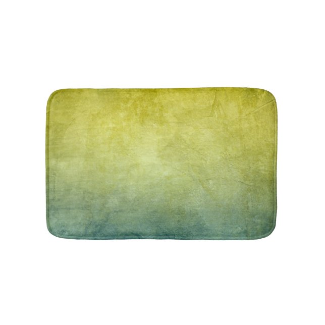 Grunge Colors - Yellow & Blue Bath Mat (Front)