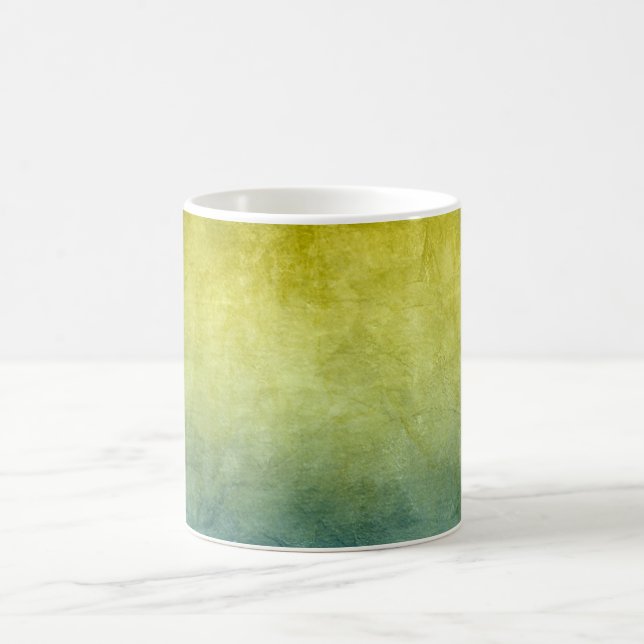 Grunge Colors - Yellow & Blue Coffee Mug (Center)