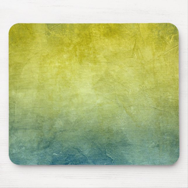 Grunge Colors - Yellow & Blue Mouse Pad (Front)