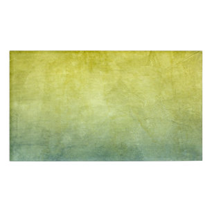 Grunge Colors - Yellow & Blue Name Tag