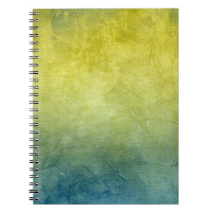 Grunge Colors - Yellow & Blue Notebook