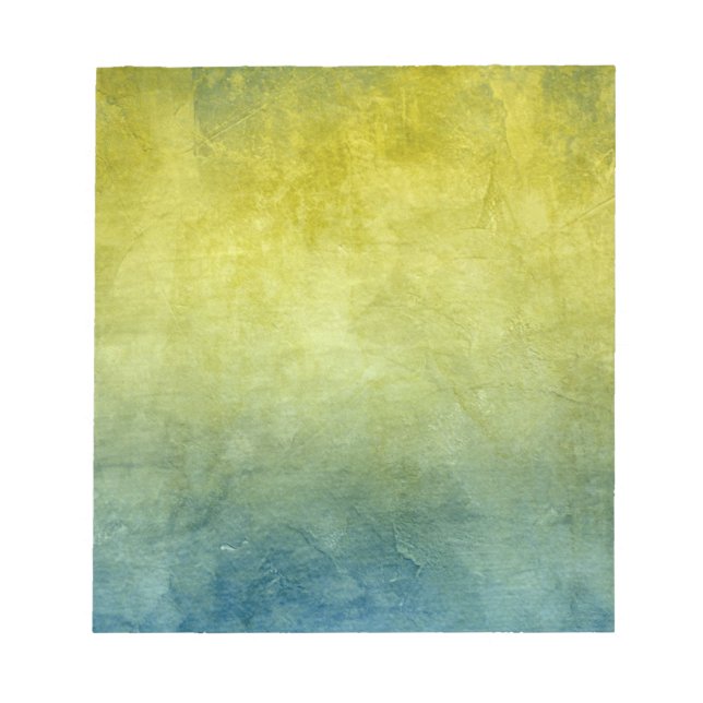 Grunge Colors - Yellow & Blue Notepad (Front)