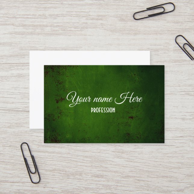 Grunge concrete texture business card (Front/Back In Situ)