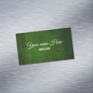 Grunge concrete texture business card magnet