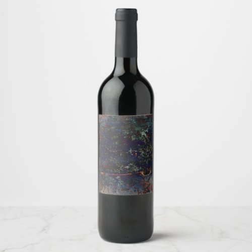 Grunge concrete texture wine label