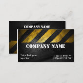 Grunge Construction Business Card (Front/Back)