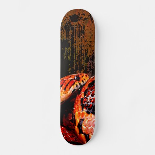 Grunge Corn Snake Coiled Skateboard
