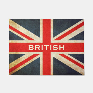 Grunge Custom Union Jack Post Doormat