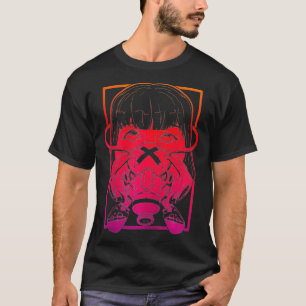 Grunge Cyber Edgy Punk Goth Vaporwave Esthetic E T-Shirt
