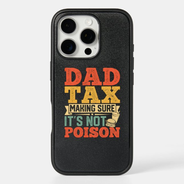 Grunge Dad Tax Bold Retro Text Otterbox iPhone Case (Back)