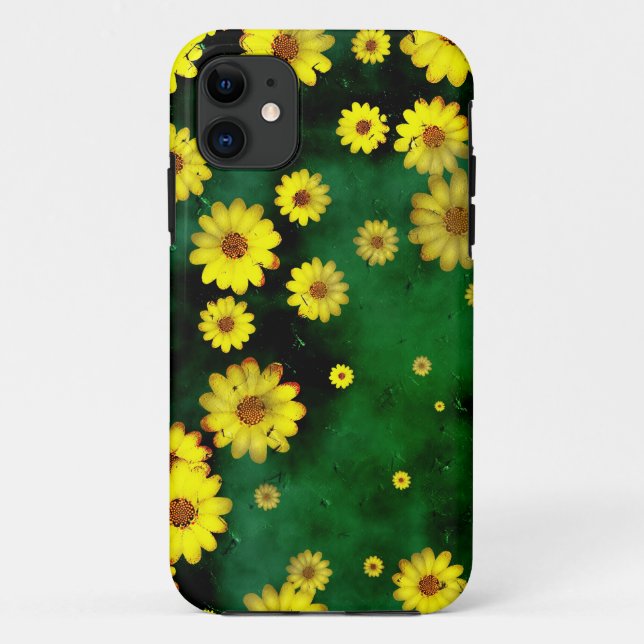 Grunge Daisies Case-Mate iPhone Case (Back)