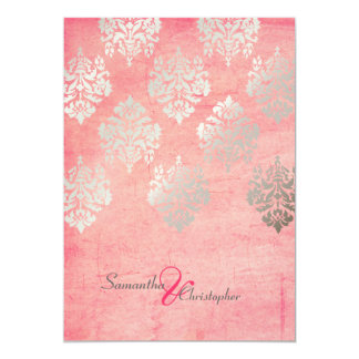 Wedding Invitations Toronto Modern Whole Charming Silver Ribbon Blush Pink Pocket Spring Flower Wedding Invitation Wpf4007