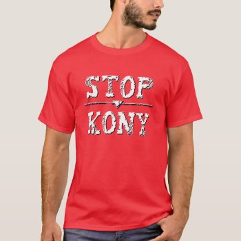 Grunge Decay Stop Kony T-shirt by NetSpeak at Zazzle