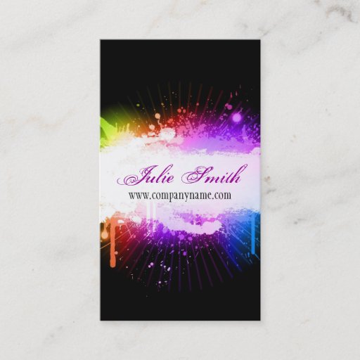 Customizable Grunge Design Business Card