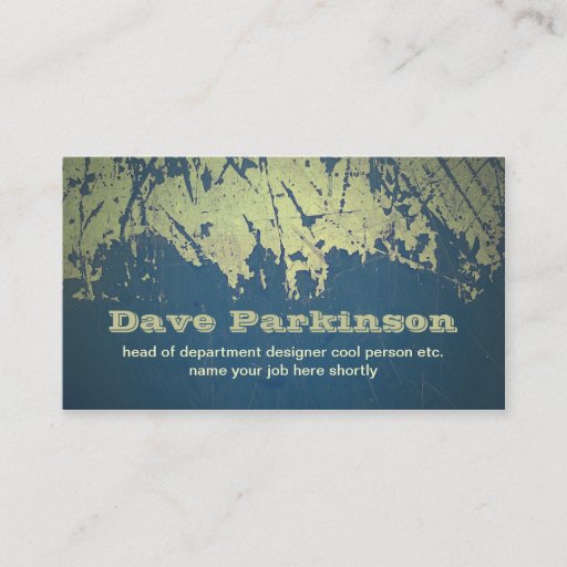 Customizable grunge design business card