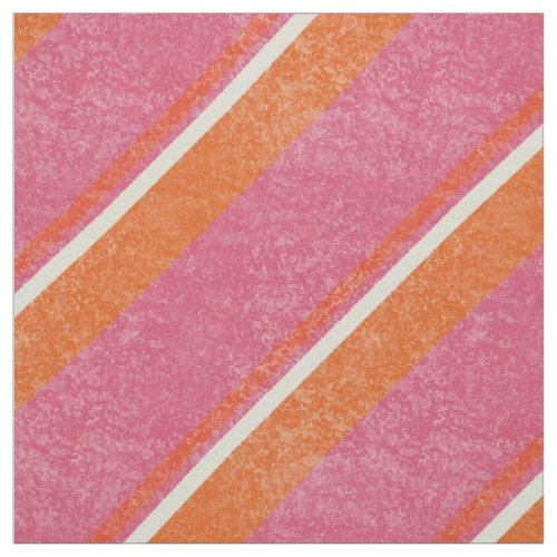 Grunge Diagonal Stripes Pink GSD Fabric