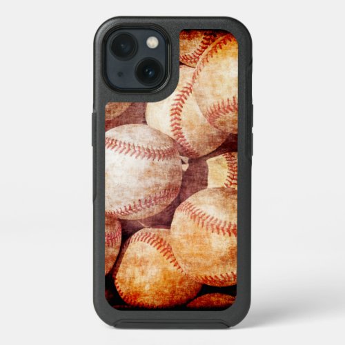 Grunge Dirty Vintage Worn Baseball Sport Balls iPhone 13 Case