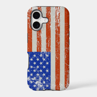 Grunge Distressed Flag of the United States iPhone 17 Case