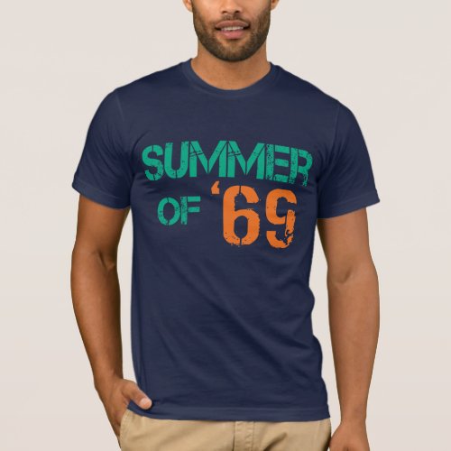 Grunge distressed Summer of 69 Tee