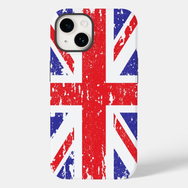 Grunge Distressed UK United Kingdom Flag Case-Mate iPhone Case (Back)