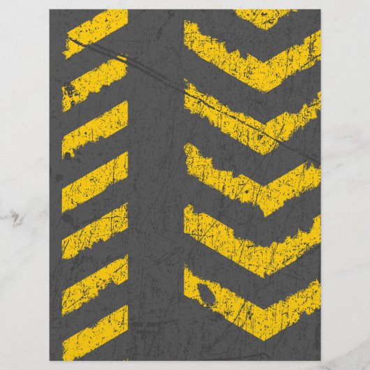 Grunge distressed yellow road marking (Front)