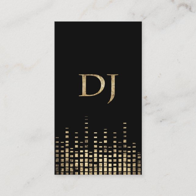 Grunge DJ Business Card (Front)
