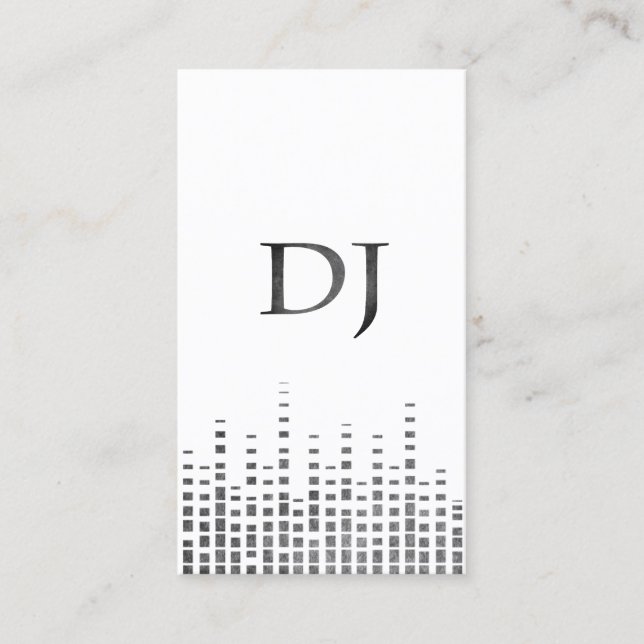 Grunge DJ Business Card (Front)