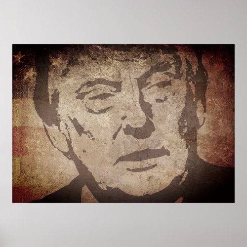 Grunge Donald Trump Poster
