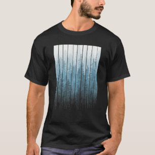 Grunge Dripping Turquoise Misty Forest T-Shirt