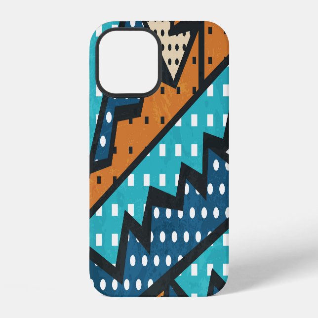 Grunge Effect Vintage Cloth Pattern Iphone Case (Back)