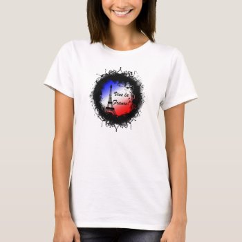 Grunge Eiffel Tower T-shirt by HolidayBug at Zazzle