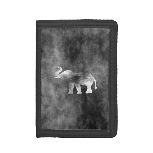 Grunge Elephant Trifold Wallet