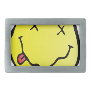 grunge emoji belt buckle