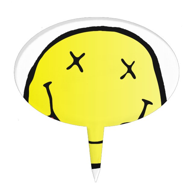 grunge emoji cake topper (Front)