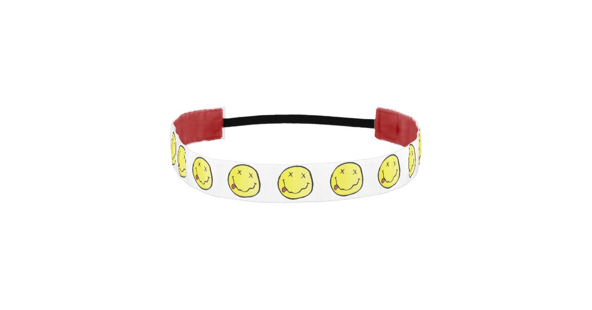 grunge emoji headband Zazzle