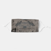 Grunge Face Skull Adult Cloth Face Mask (Front, Folded)