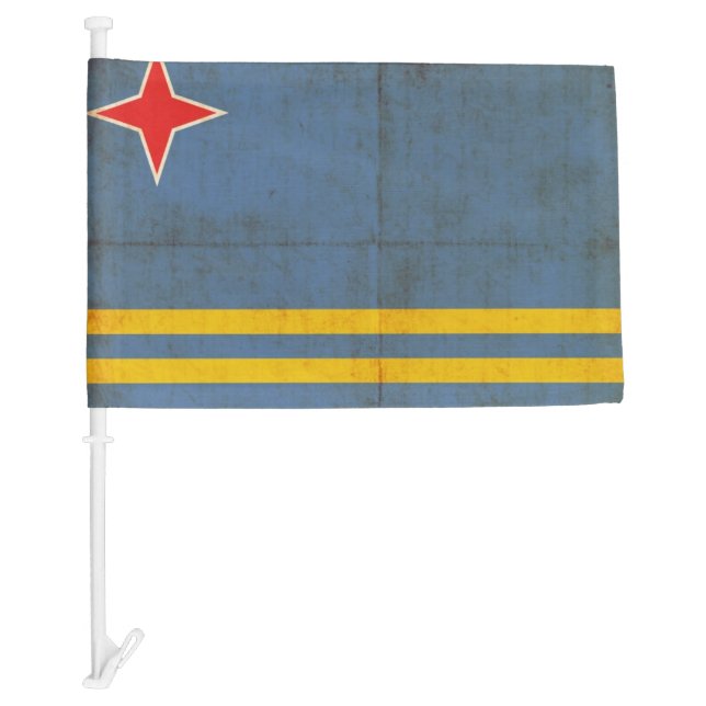Grunge Flag Of Aruba (Netherlands) (Front)