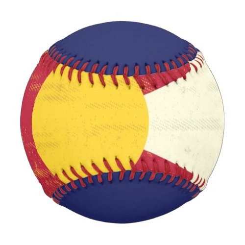 Grunge Flag of Colorado Baseball