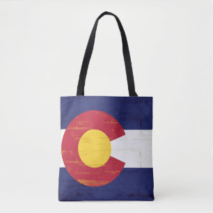 Grunge Flag of Colorado Tote Bag