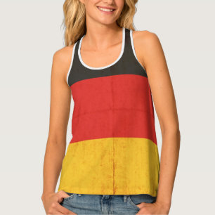 Grunge Flag Of Germany Tank Top