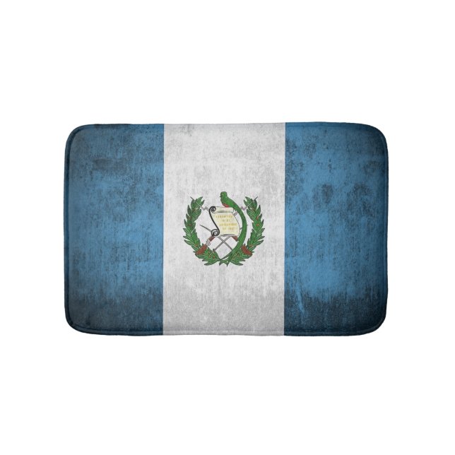 Grunge Flag Of Guatemala Bathroom Mat (Front)