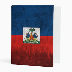 Grunge Flag Of Haiti Mini Binder