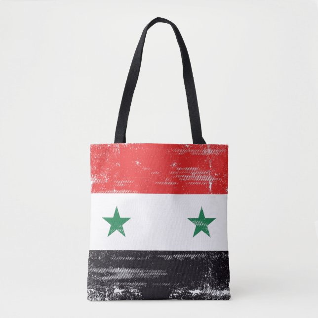 Grunge Flag of Syria. Tote Bag (Front)