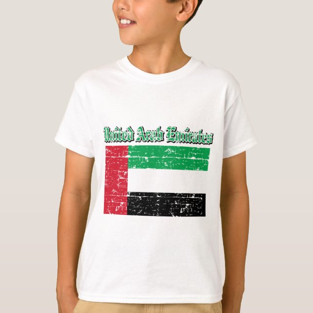 Grunge Flag of United Arab Emirates T-Shirt (Front)