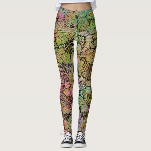 Grunge Floral Leggings