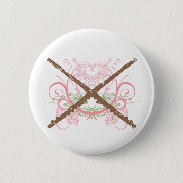 Grunge Flute Button (Front)