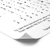 Grunge Font Character Sheet for Zazzle Poster | Zazzle