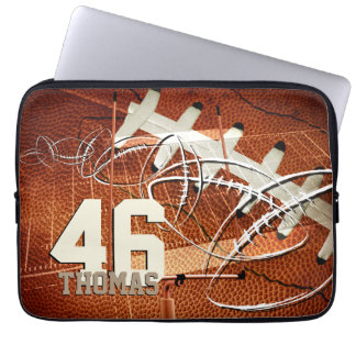 Grunge Football Laptop Sleeve