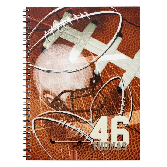 Grunge Football Notebook